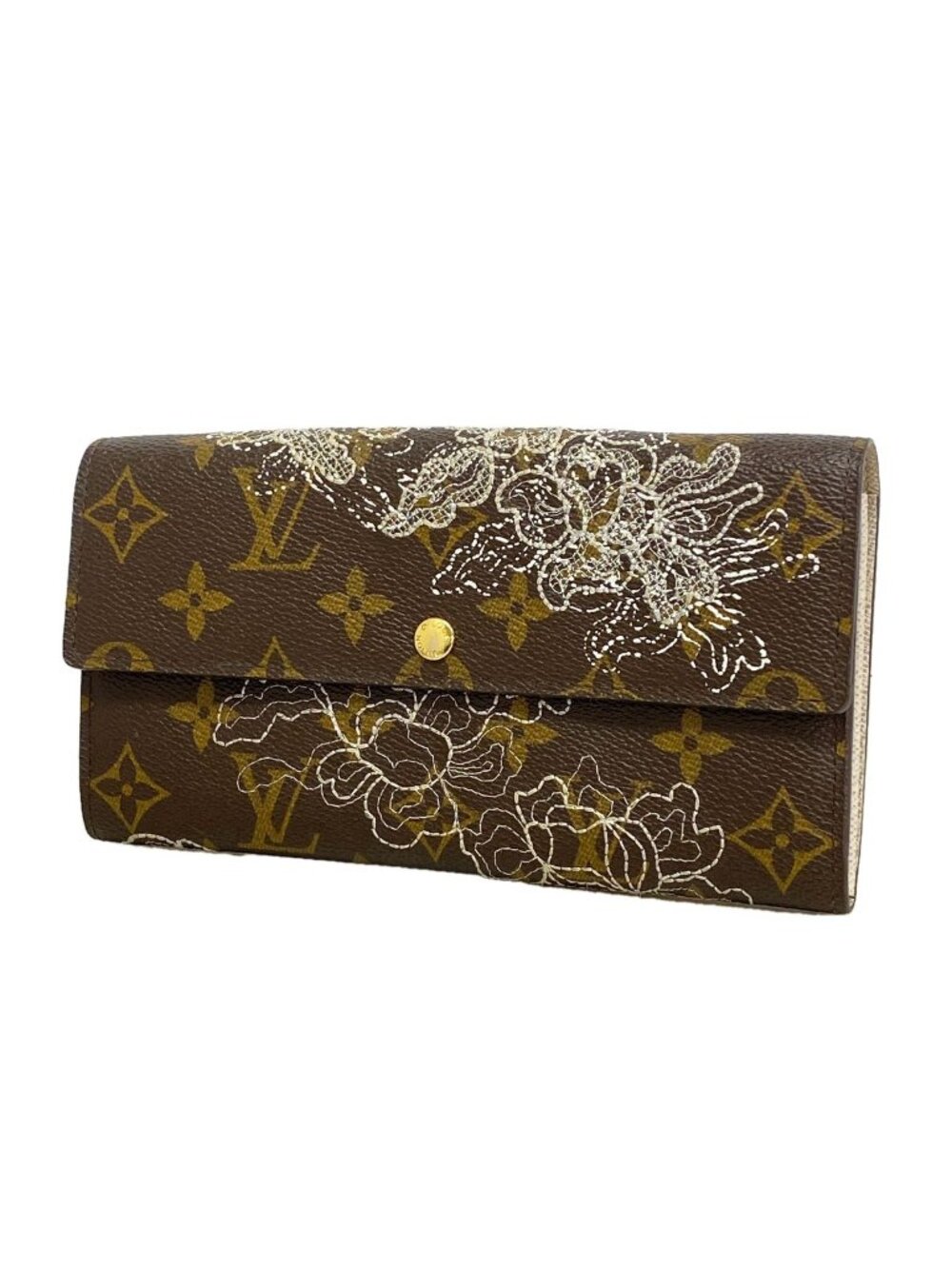 Louis Vuitton Wallet Monogram Dantelle Portefeuille Sarah Brown Argent